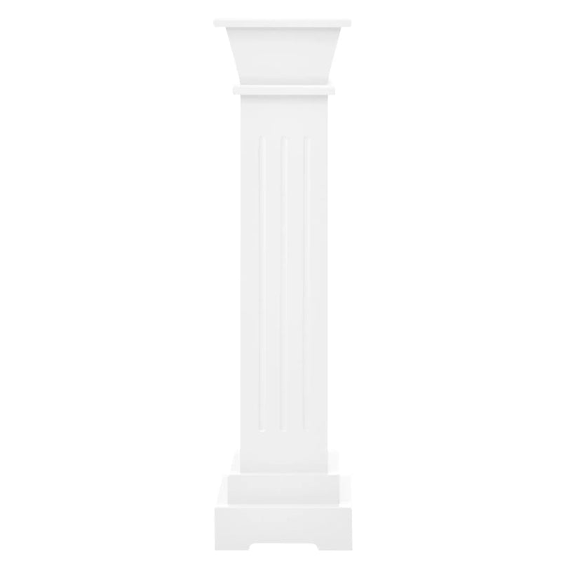 vidaXL Classic Square Pillar Plant Stand Black 17x17x66 cm MDF