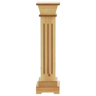 vidaXL Classic Square Pillar Plant Stand Black 17x17x66 cm MDF