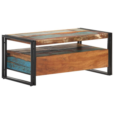 vidaXL Coffee Table 100x55x45 cm Solid Reclaimed Wood