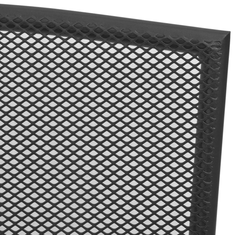 vidaXL Outdoor Chairs 4 pcs Mesh Design Anthracite Steel