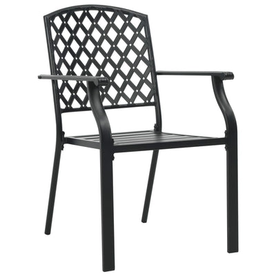 vidaXL Outdoor Chairs 4 pcs Mesh Design Steel Anthracite