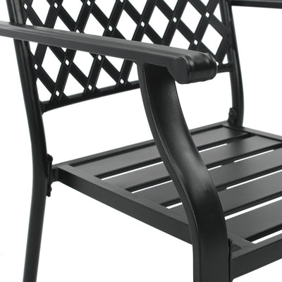 vidaXL Outdoor Chairs 4 pcs Mesh Design Steel Anthracite