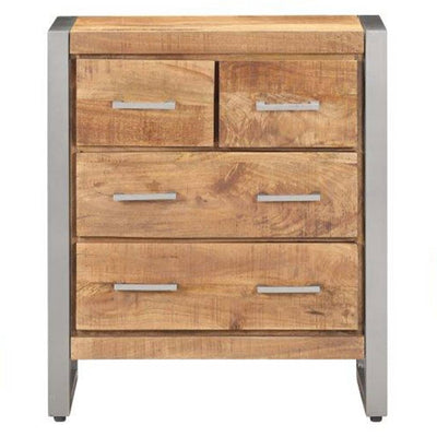 vidaXL Sideboard 60x35x70 cm Rough Mango Wood