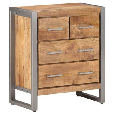 vidaXL Sideboard 60x35x70 cm Rough Mango Wood