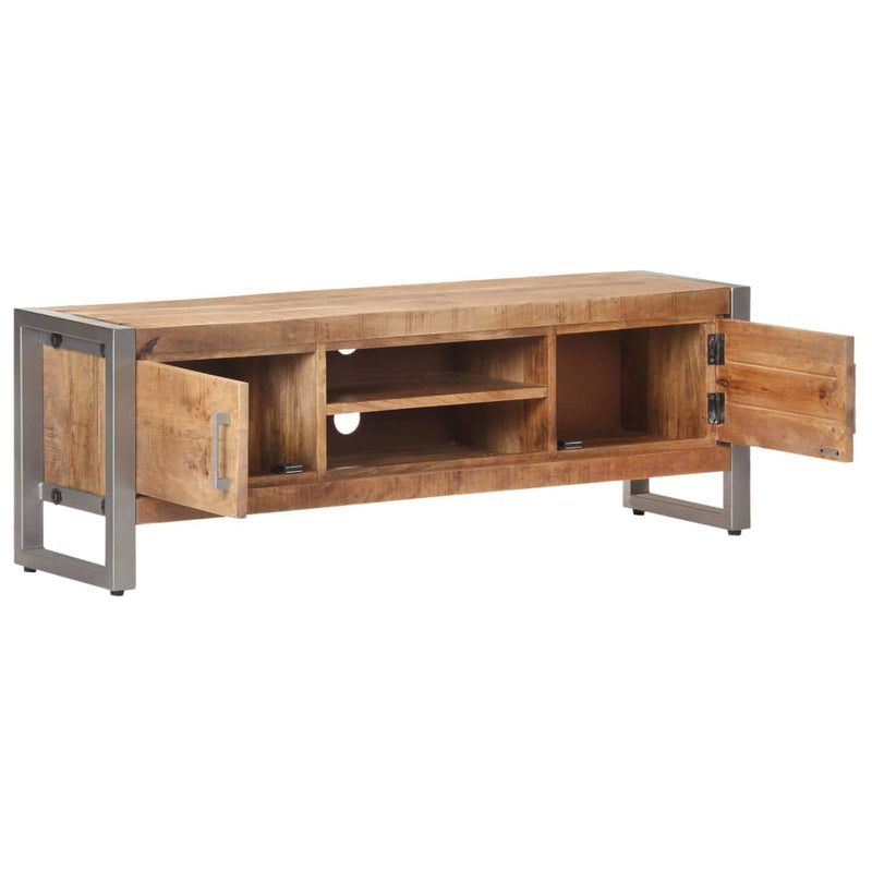 vidaXL TV Cabinet 120x30x40 cm Rough Mango Wood