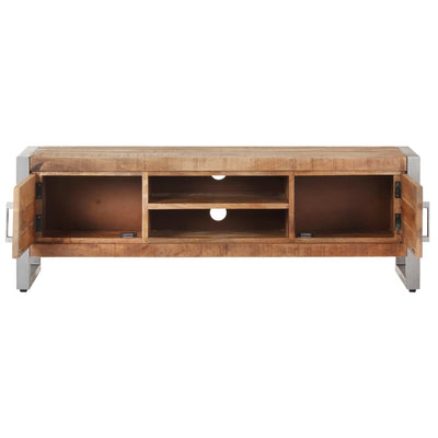 vidaXL TV Cabinet 120x30x40 cm Rough Mango Wood