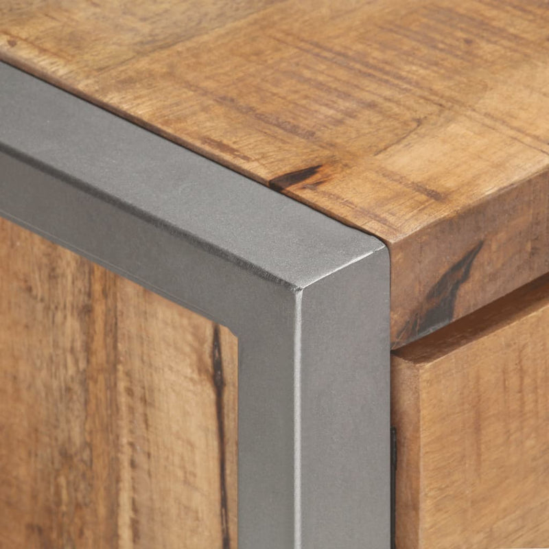 vidaXL TV Cabinet 120x30x40 cm Rough Mango Wood
