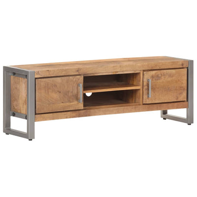 vidaXL TV Cabinet 120x30x40 cm Rough Mango Wood