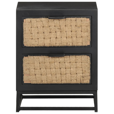 vidaXL Bedside Cabinet 40x30x50 cm Solid Mango Wood