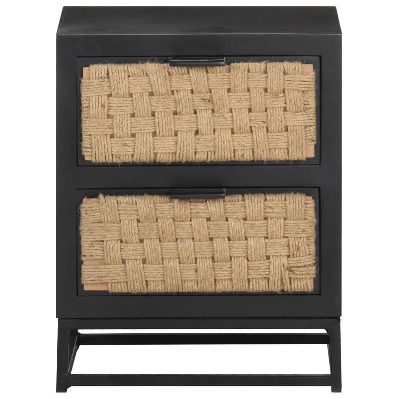 vidaXL Bedside Cabinet 40x30x50 cm Solid Mango Wood