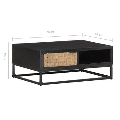 vidaXL Coffee Table 90x60x35 cm Solid Mango Wood