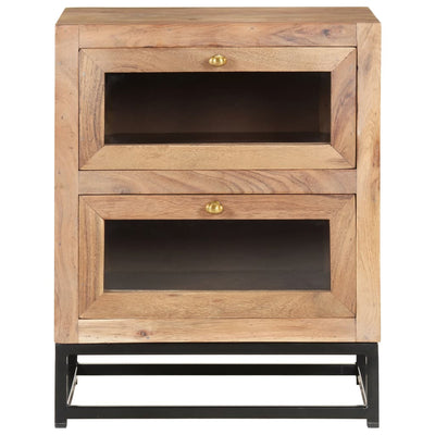vidaXL Bedside Cabinet 40x30x50 cm Solid Acacia Wood