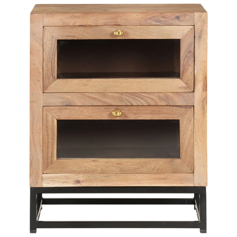 vidaXL Bedside Cabinet 40x30x50 cm Solid Acacia Wood