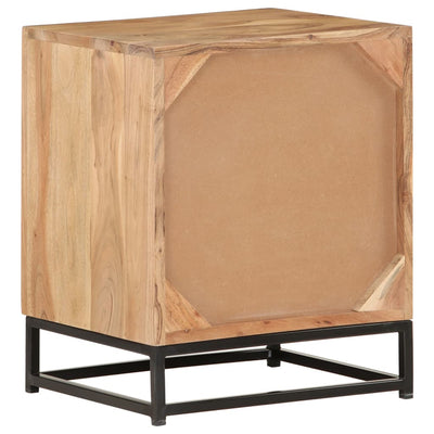 vidaXL Bedside Cabinet 40x30x50 cm Solid Acacia Wood