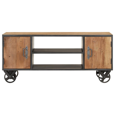 vidaXL TV Cabinet 110x30x49 cm Solid Reclaimed Wood