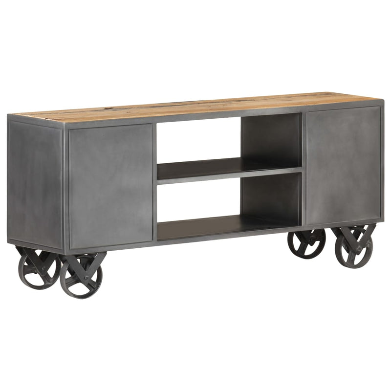 vidaXL TV Cabinet 110x30x49 cm Solid Reclaimed Wood