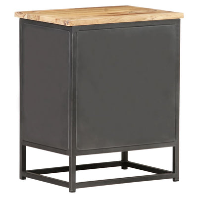 vidaXL Bedside Cabinet 40x30x50 cm Solid Acacia Wood