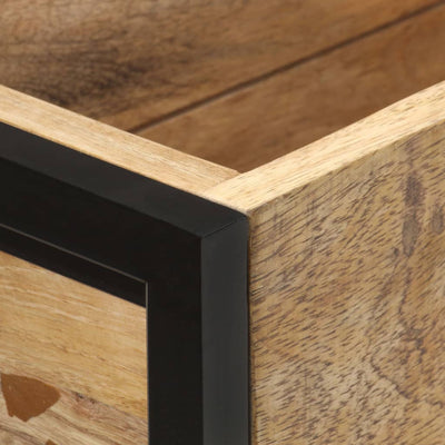 vidaXL Planter 90x20x68 cm Rough Mango Wood