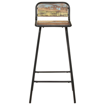 vidaXL Bar Chairs 2 pcs Solid Reclaimed Wood