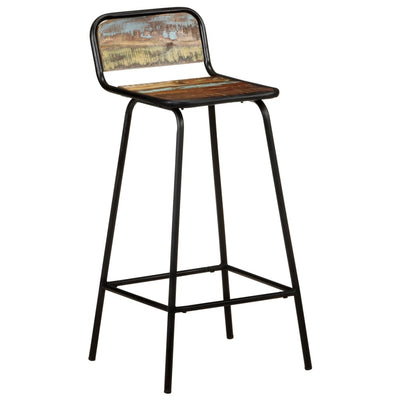 vidaXL Bar Chairs 2 pcs Solid Reclaimed Wood