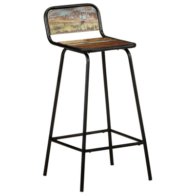 vidaXL Bar Chairs 2 pcs Solid Reclaimed Wood