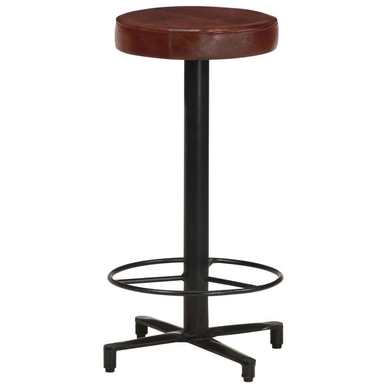 vidaXL Bar Stools 2 pcs 66 cm Real Leather