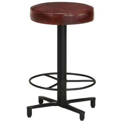 vidaXL Bar Stools 2 pcs 66 cm Real Leather