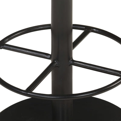 vidaXL Bar Stool Brown Real Leather