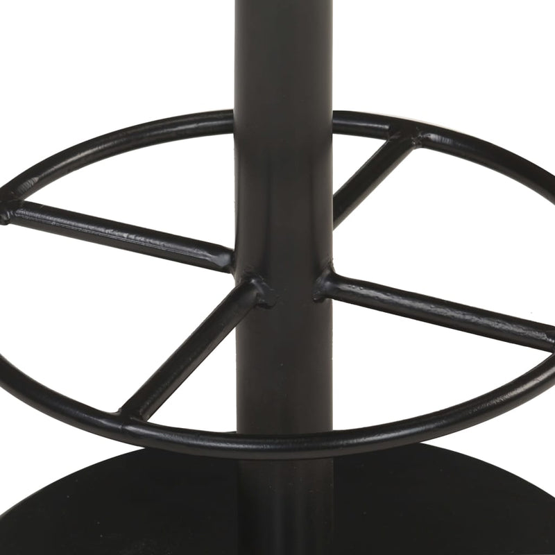 vidaXL Bar Stool Brown Real Leather