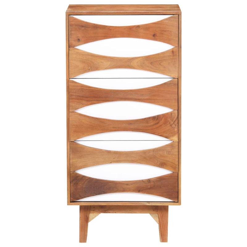 vidaXL Chest of Drawers 43.5x35x90 cm Solid Acacia Wood