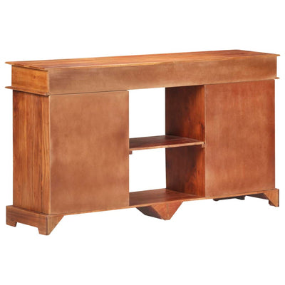 vidaXL Sideboard 135x35x75 cm Solid Acacia Wood