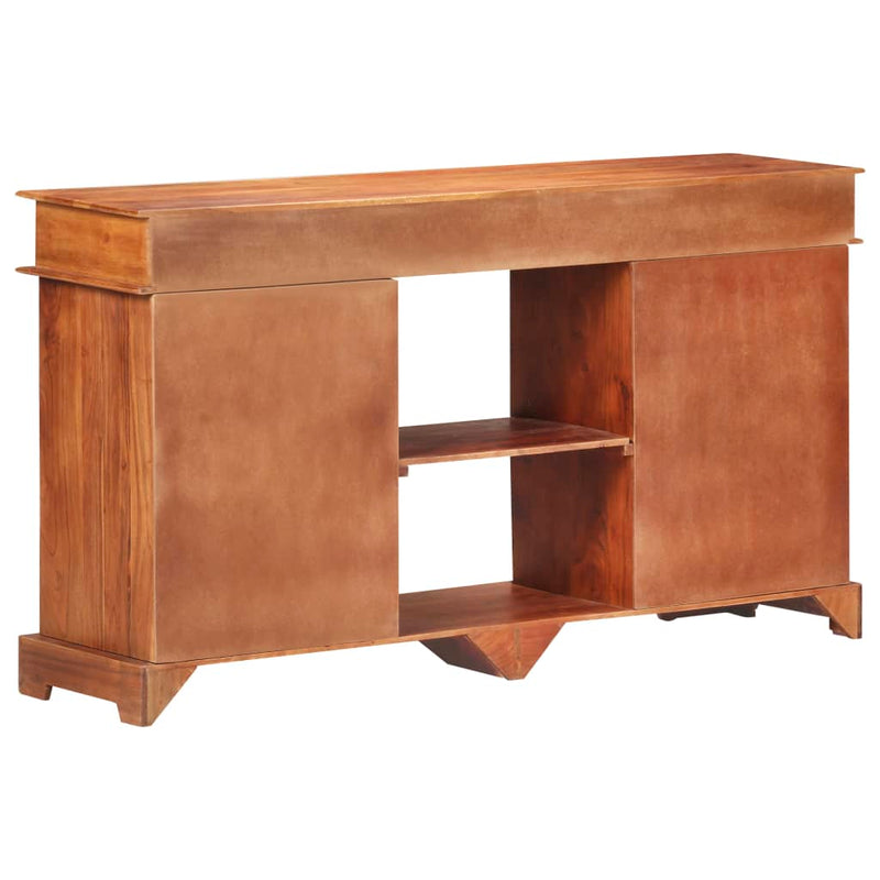 vidaXL Sideboard 135x35x75 cm Solid Acacia Wood