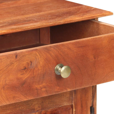 vidaXL Sideboard 135x35x75 cm Solid Acacia Wood