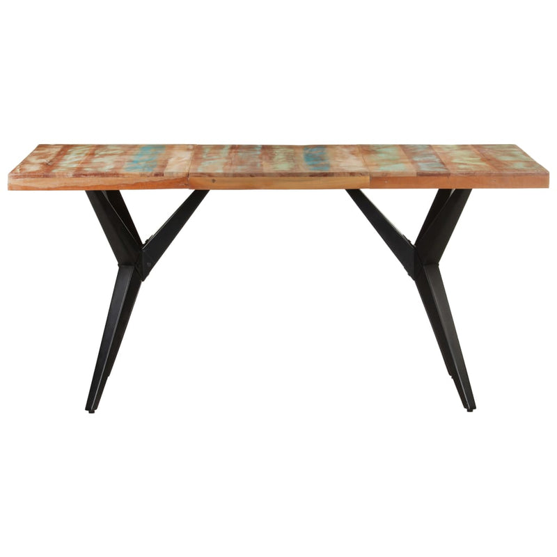 vidaXL Dining Table 160x80x76 cm Solid Reclaimed Wood