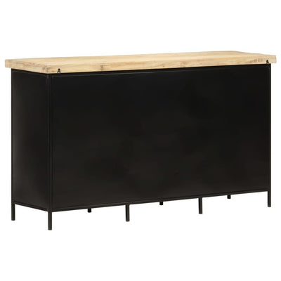 vidaXL Sideboard 140x38x76 cm Rough Mango Wood