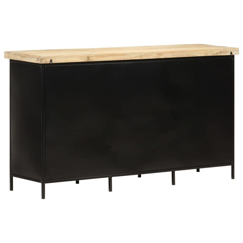 vidaXL Sideboard 140x38x76 cm Rough Mango Wood