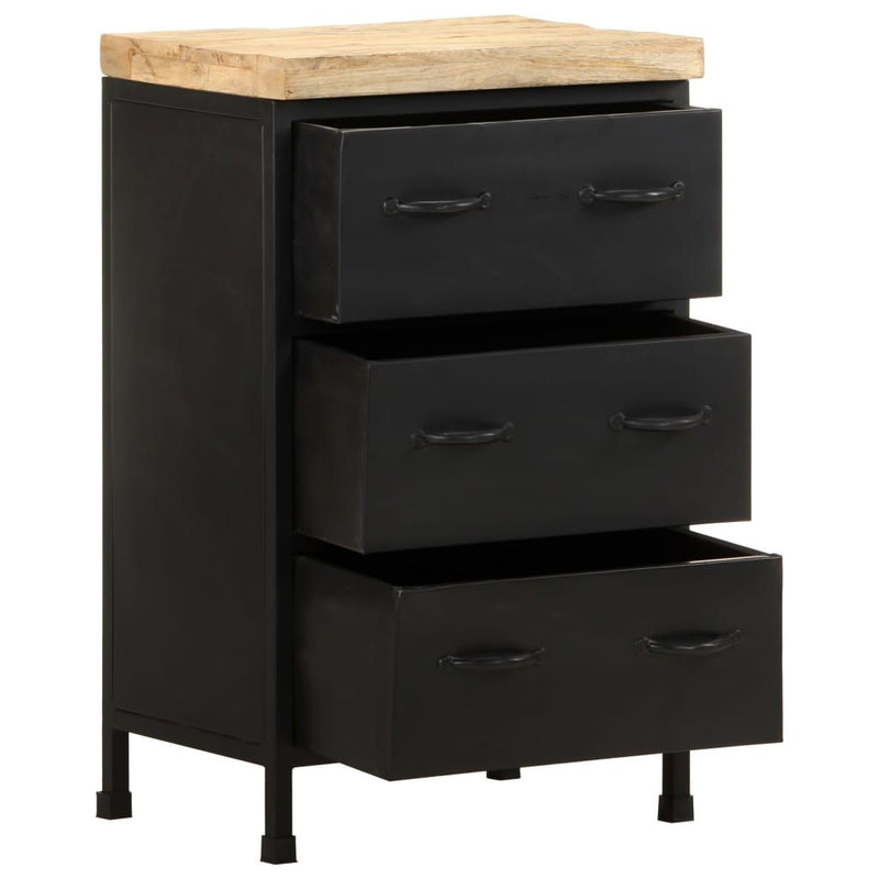 vidaXL Sideboard 47x35x76 cm Rough Mango Wood