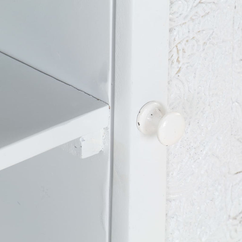 vidaXL TV Cabinet Black 115x30x46 cm Solid Mango Wood