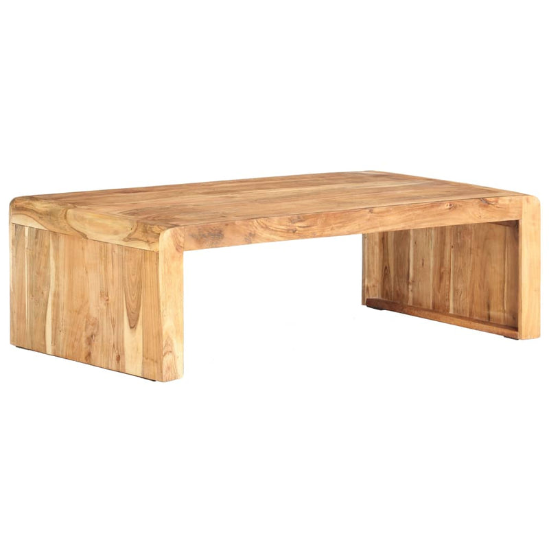 vidaXL Coffee Table 110x63x35 cm Solid Acacia Wood