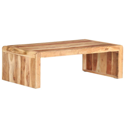 vidaXL Coffee Table 110x63x35 cm Solid Acacia Wood