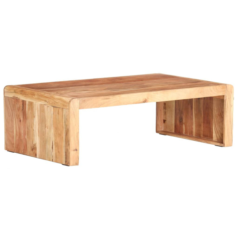vidaXL Coffee Table 110x63x35 cm Solid Acacia Wood