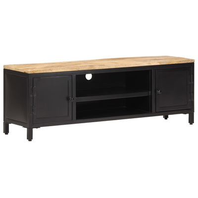 vidaXL TV Cabinet 120x30x40 cm Solid Rough Mango Wood