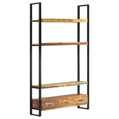 vidaXL Bookshelf 118x30x200 cm Solid Reclaimed Wood