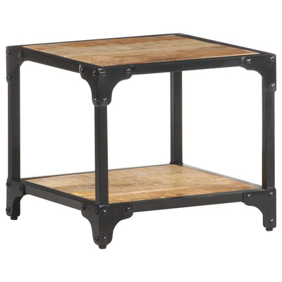 vidaXL Coffee Table 40x40x36 cm Solid Rough Mango Wood