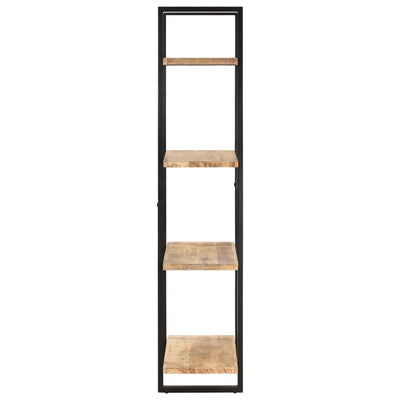 vidaXL 4-Tier Bookcase 80x40x180 cm Rough Mango Wood