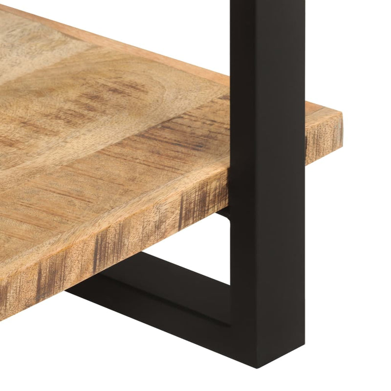 vidaXL 4-Tier Bookcase 80x40x180 cm Rough Mango Wood