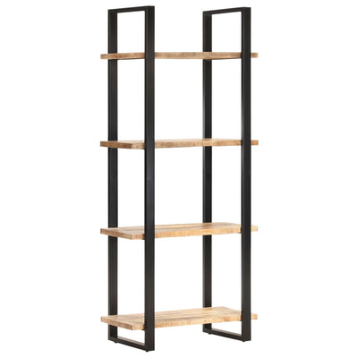 vidaXL 4-Tier Bookcase 80x40x180 cm Rough Mango Wood