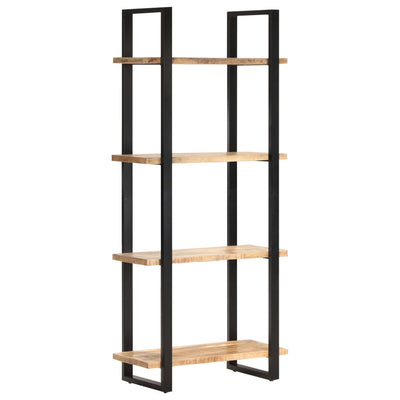 vidaXL 4-Tier Bookcase 80x40x180 cm Rough Mango Wood
