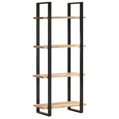 vidaXL 4-Tier Bookcase 80x40x180 cm Rough Mango Wood