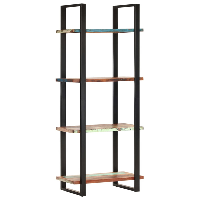 vidaXL 4-Tier Bookcase 80x40x180 cm Solid Reclaimed Wood